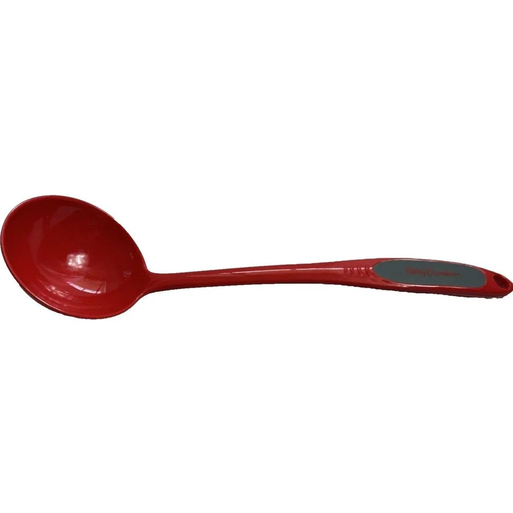 Betty Crocker Red Melamine Large Serving Spoon and Ladle 13.5